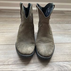 BORN Leather Ankle Boot